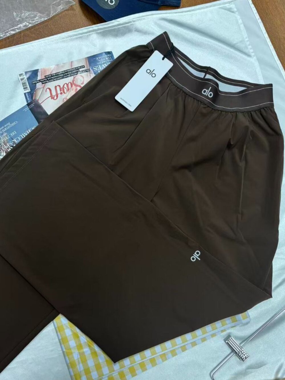 💯Alo Yoga Suit Up Trouser Coffee Brown🤎Regular 30-inch Inner Seam Length - Picture 2 of 11